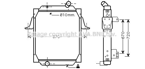 AVA QUALITY COOLING Радиатор, охлаждение двигателя RE2062